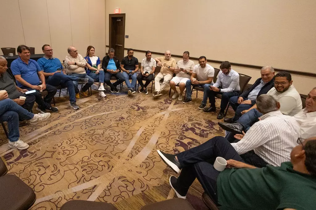 Durante encontro nos Estados Unidos, FFER reafirma apoio à gestão de Samir Xaud na CBF